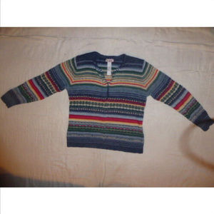 Tiara Int. Cardigan Sweater S Fair Isle Nordic Zip